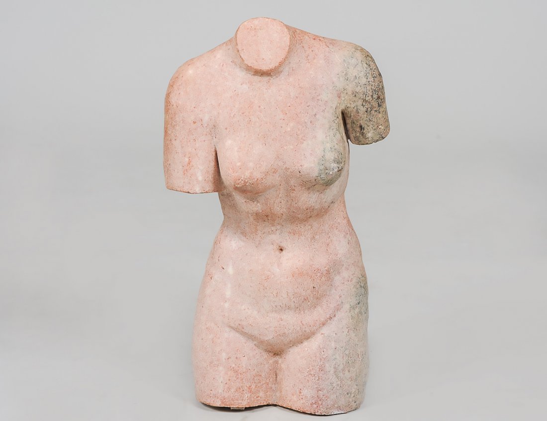 CARVED STONE FEMALE TORSO (1 of 2)