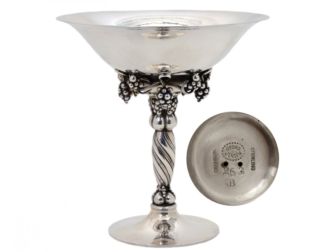 GEORG JENSEN STERLING SILVER COMPOTE (1 of 3)