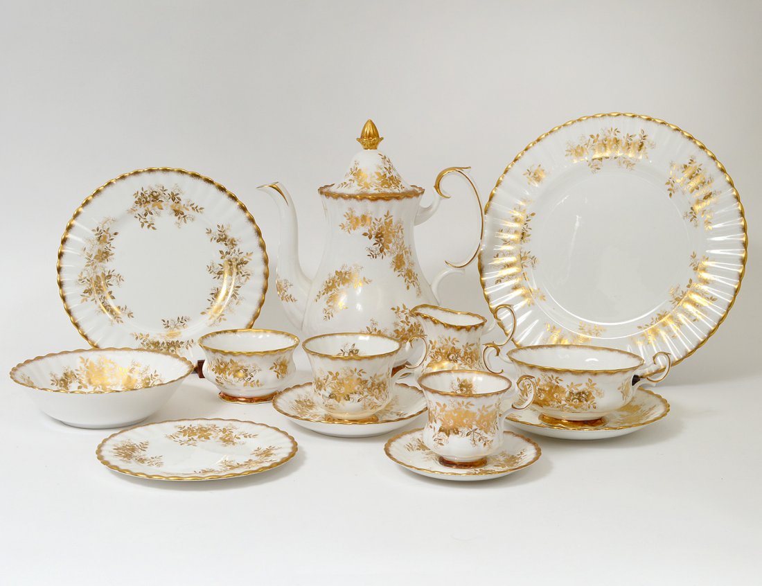 ONE-HUNDRED, FORTY PIECE ROYAL ALBERT PORCELAIN PART (1 of 4)