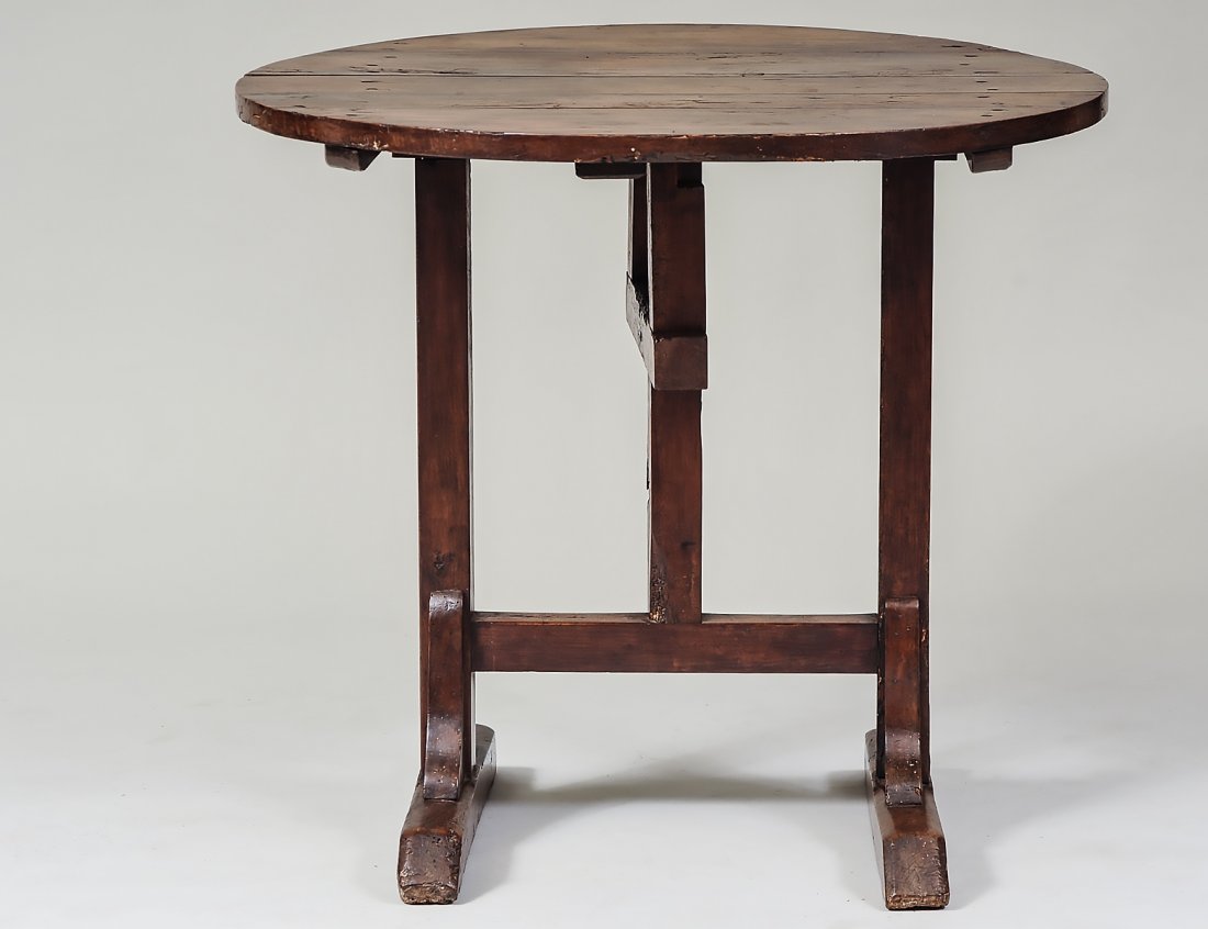 FRENCH PROVINCIAL OAK HARVEST TABLE (1 of 5)