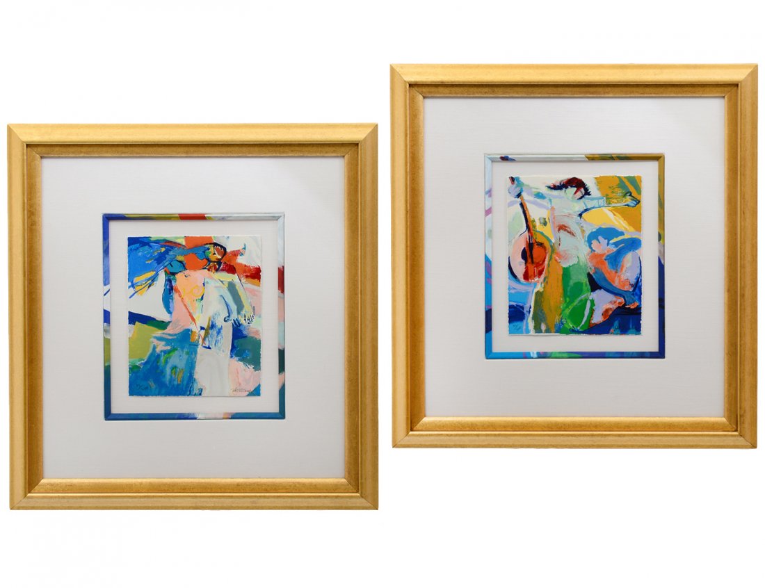 TWO HESSAM ABRISHAMI COLOR PRINTS (Iranian. Born 1: Born 1951) "Untitled". Both signed l/r and numbered 93/100. Measuring 10 1/2" by 8 1/2". Framed under Plexiglas. (Cond: good) (300/400)