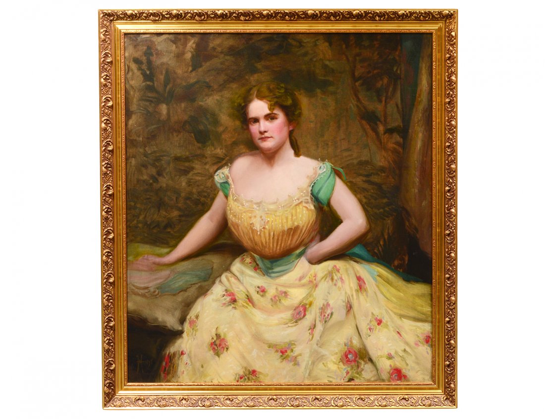 19th CENTURY OIL ON CANVAS (1 of 5)