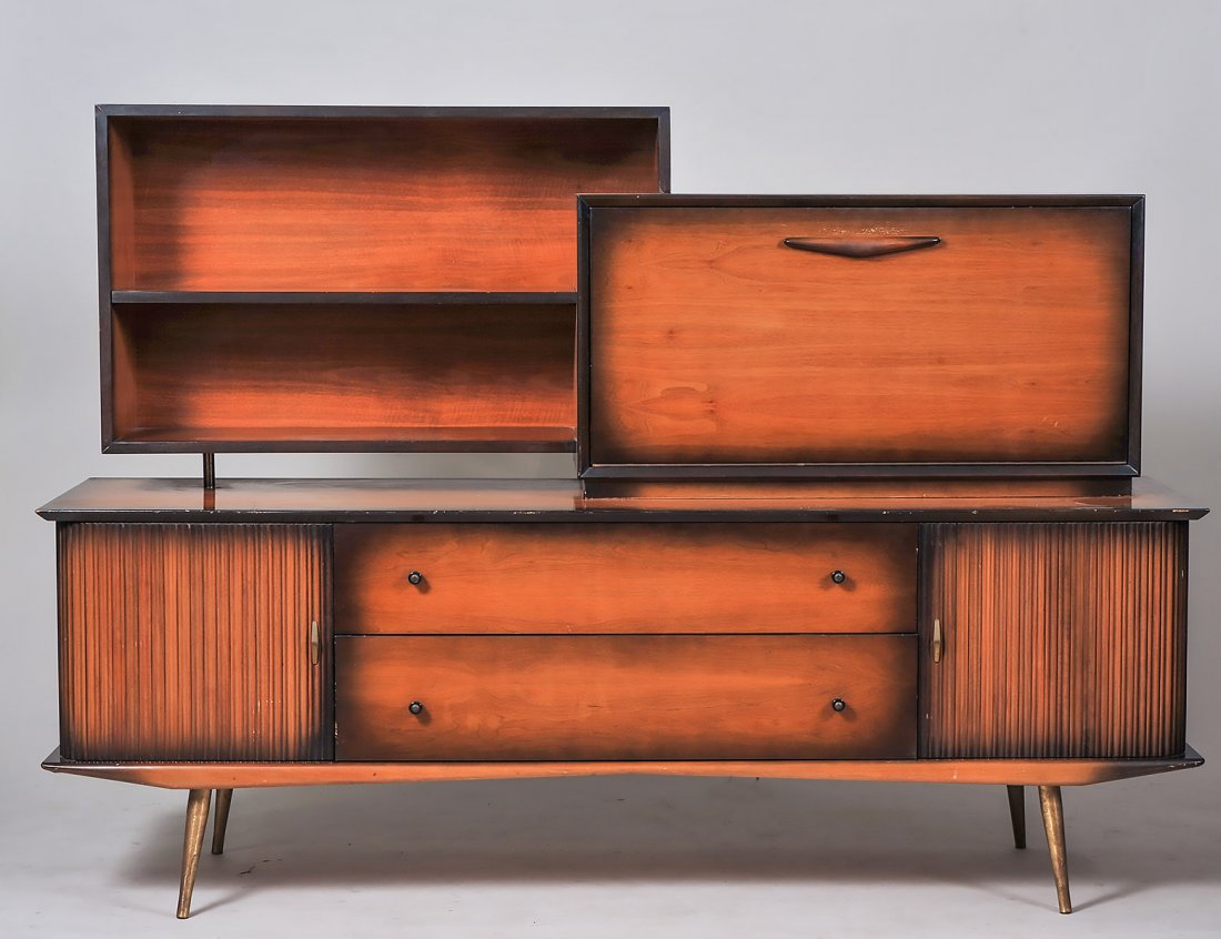 MID-CENTURY MODERN CREDENZA: Danish. Height 52". Width 72". Depth 20". (250/300)