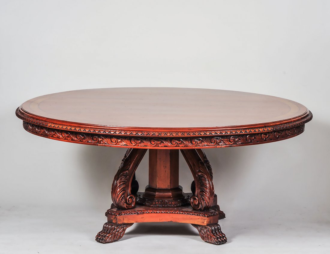 WILLIAM IV STYLE MAHOGANY CIRCULAR DINING TABLE (1 of 4)
