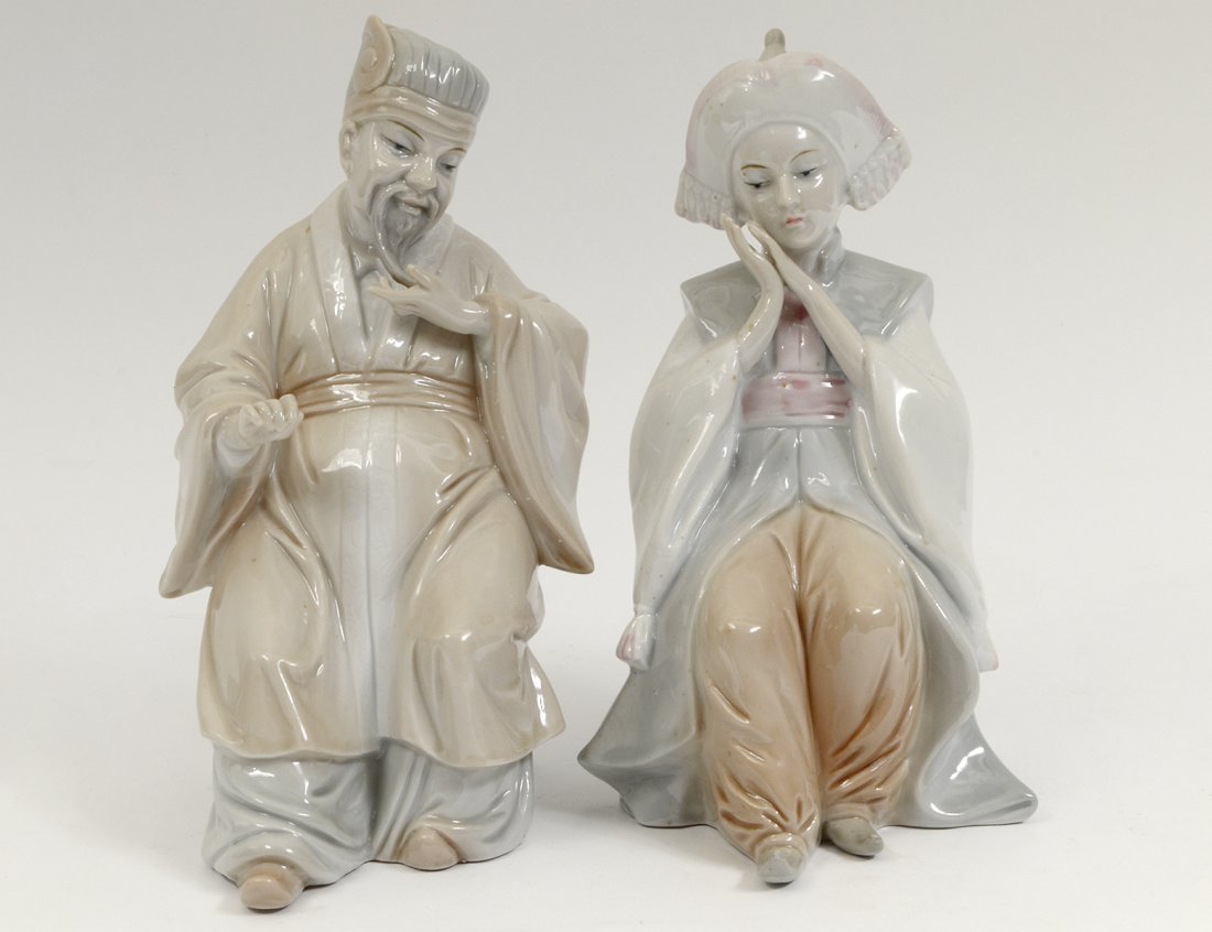 PR KPM PORC POLYCHROME GLZD ORIENTALIST FIGURES (1 of 5)