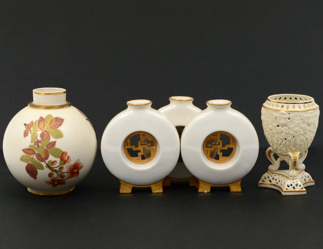GROUP OF THREE PORCELAIN VASES (1 of 1)
