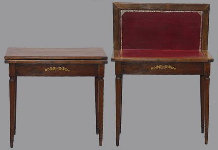 French 19thC Ormolu Mounted Card Table: French 19th century Ormolu Mounted Card Table. We Will Not Ship Nor Pack This Item. Please Contact a Third Party Shipping Company To Make Arrangements To Have This Item Shipped To You. We Will Be