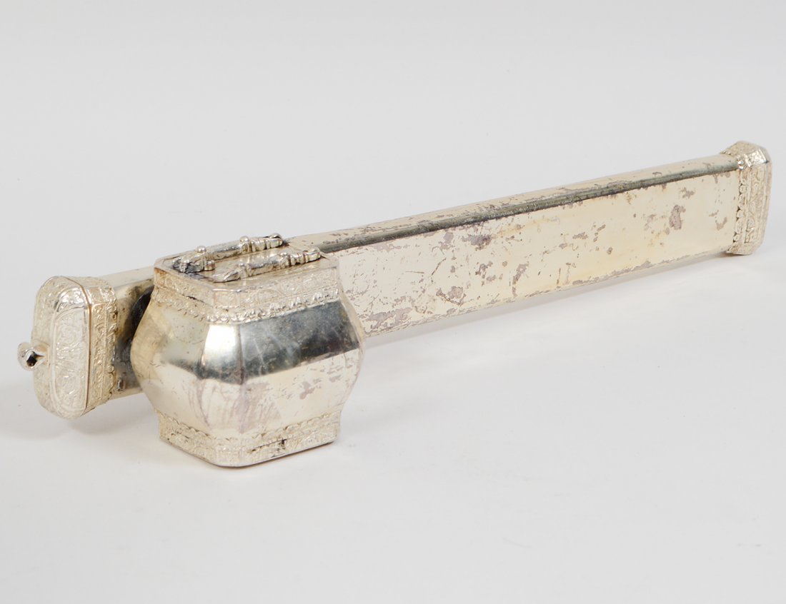 PERSIAN SILVER QALAMDAN DEVIT WRITING SET (1 of 4)