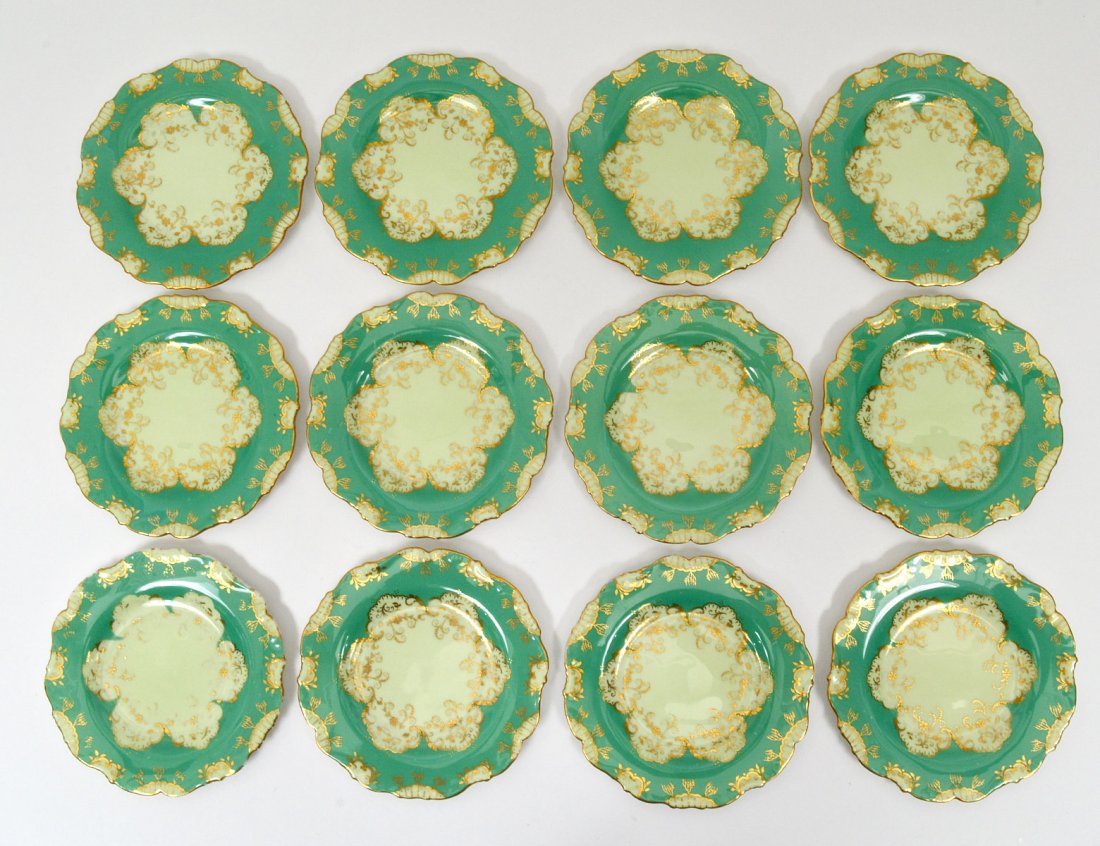 SET OF TWELVE CAULDON PORCELAIN BREAD & BUTTER PLATES (1 of 3)