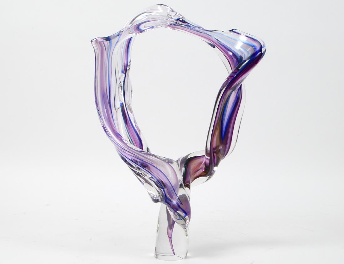 DAVID GOLDHAGEN 20TH CENTURY ART GLASS SCULPTURE (1 of 5)