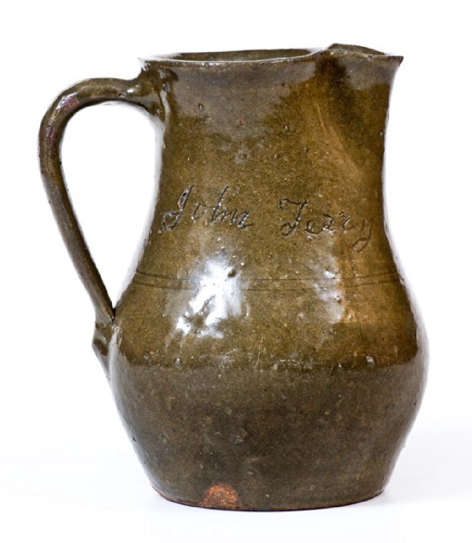 Extremely Rare Bibb County, Alabama Stoneware Pitcher, (1 of 6)