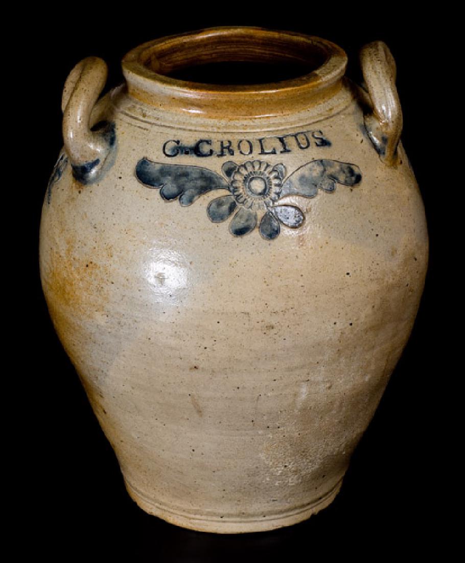 Very Rare C. CROLIUS / MANHATTAN, WELLS / NEW-YORK Jar (1 of 8)