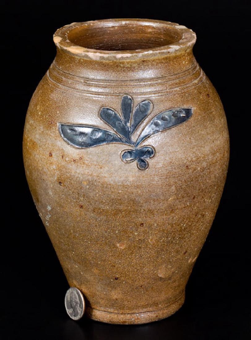 Fine 1/4 Gal. Stoneware Jar with Incised Decoration, (1 of 6)