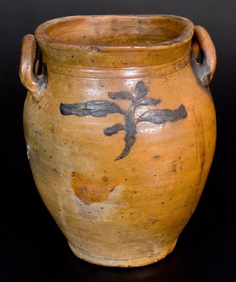 Stoneware Jar with Incised Decoration, possibly New (1 of 2)
