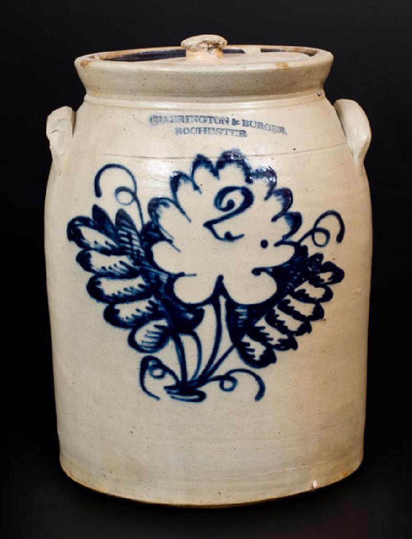HARRINGTON & BURGER / ROCHESTER Stoneware Lidded Jar w/ (1 of 1)