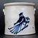 WHITE & WOOD / BINGHAMTON, NY Stoneware Crock w/ Bird