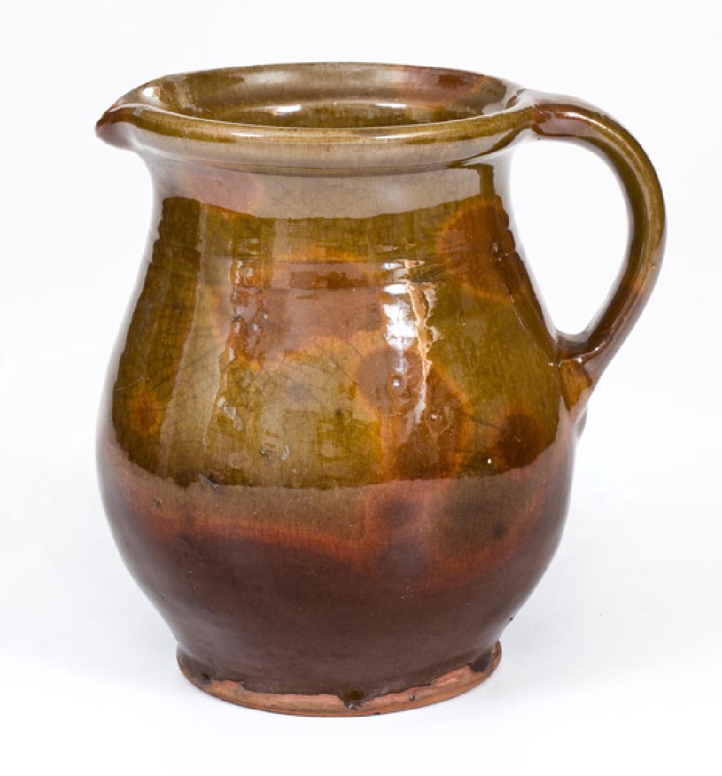 Glazed New England Redware Pitcher (1 of 4)