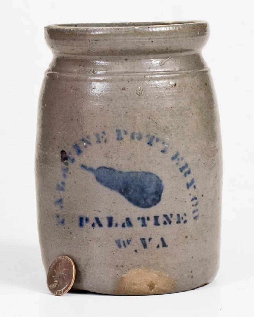 Scarce Small-Sized PALATINE POTTERY CO / PALATINE / W. (1 of 2)