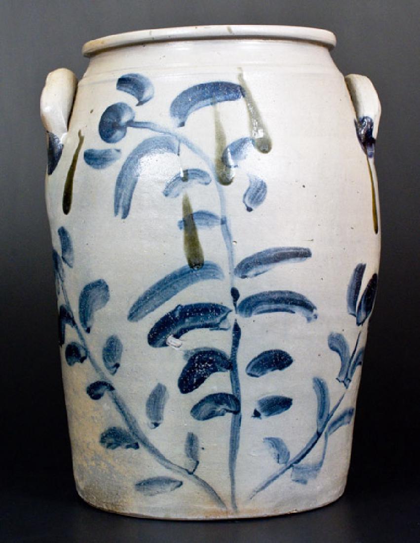 Five-Gallon Western PA Stoneware Jar w/ Large Cobalt (1 of 4)