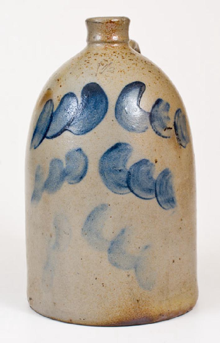 Cobalt-Decorated Western PA Stoneware Jug (1 of 3)
