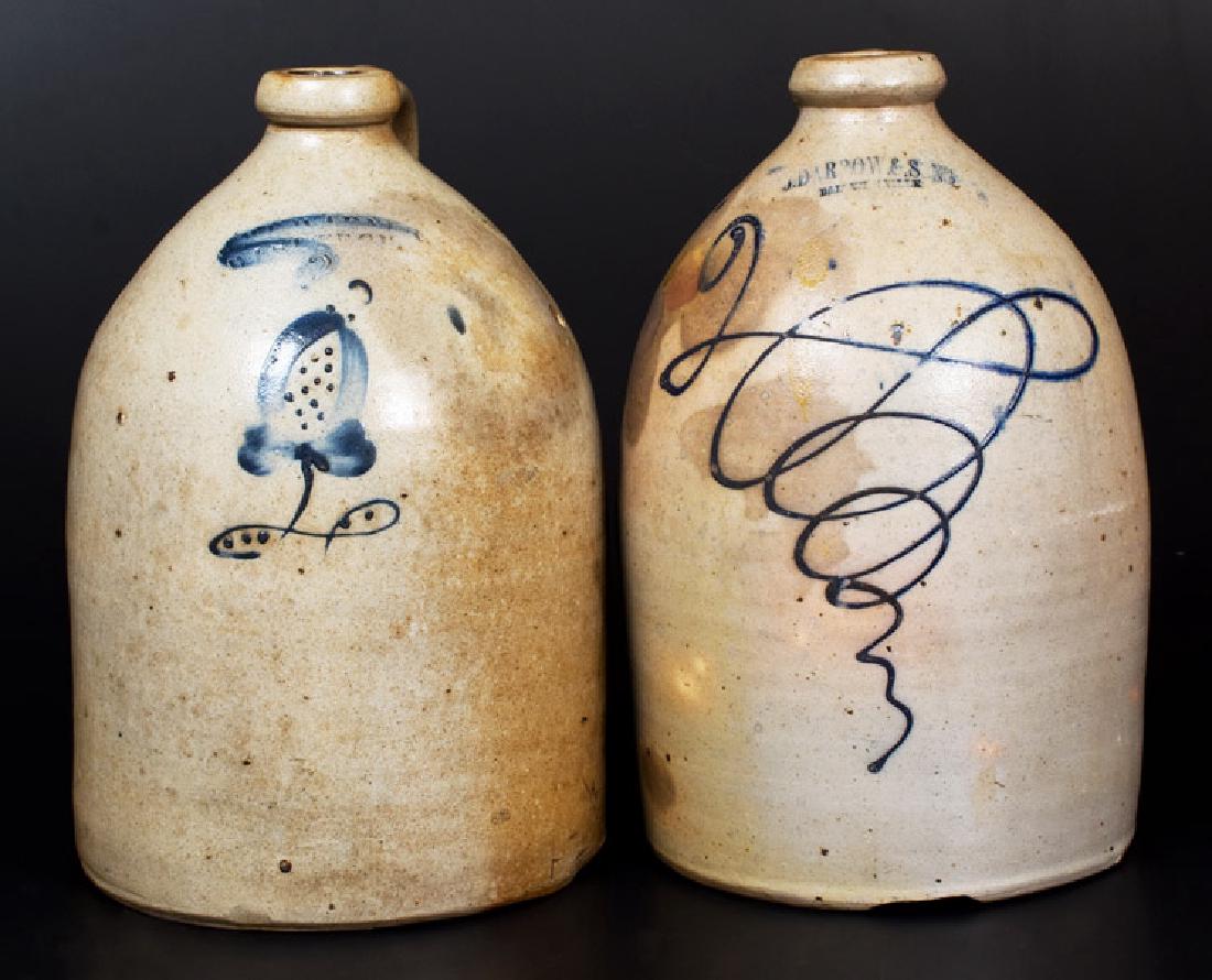 Lot of Two: New York State Stoneware Jugs (1 of 1)