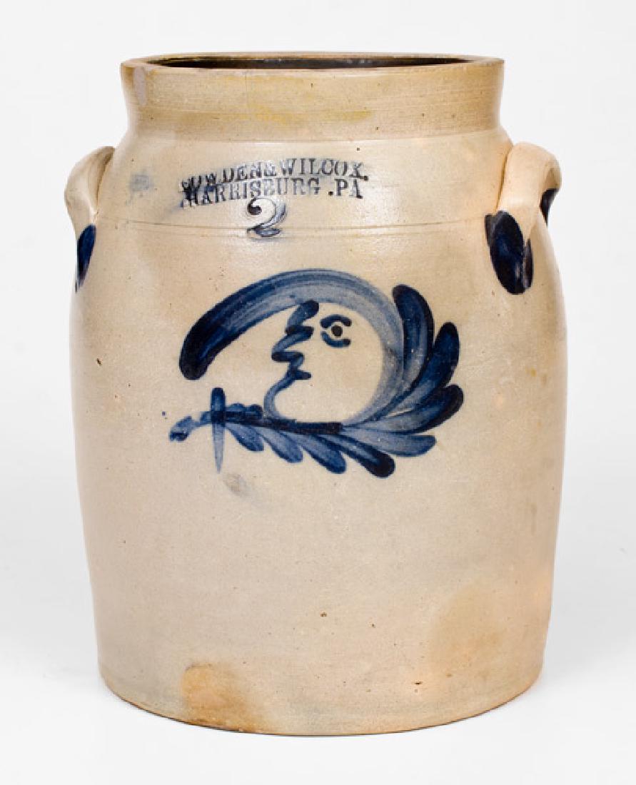 Scarce COWDEN & WILCOX / HARRISBURG, PA Stoneware Jar (1 of 1)