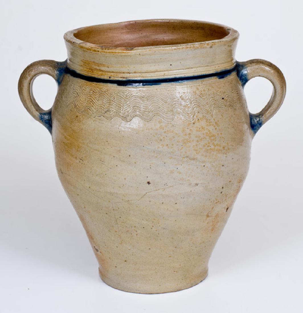 Rare One-Gallon Vertical-Handled Manhattan Stoneware (1 of 3)