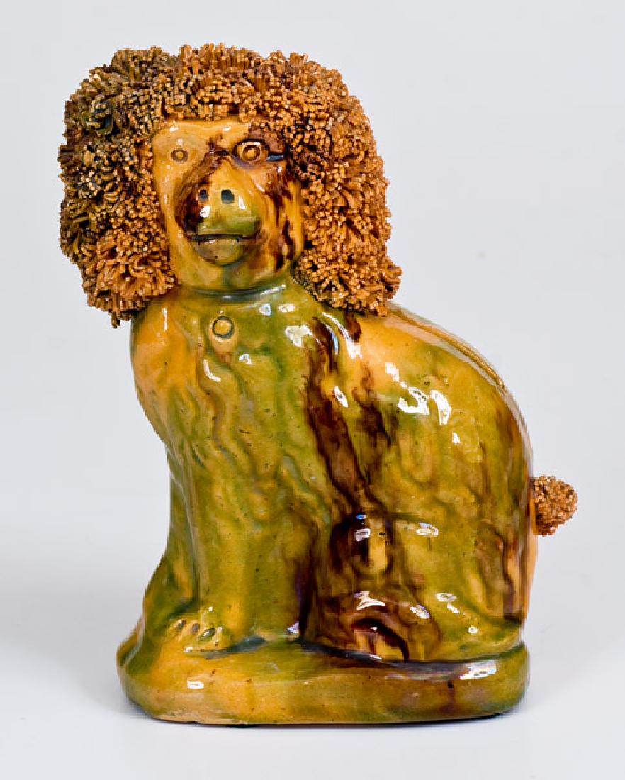 FineGeorge Wagner, Carbon County, PA Redware Spaniel (1 of 4)