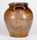 Early BOSTON Stoneware Jar w/ Iron-Oxide Decoration, - 2