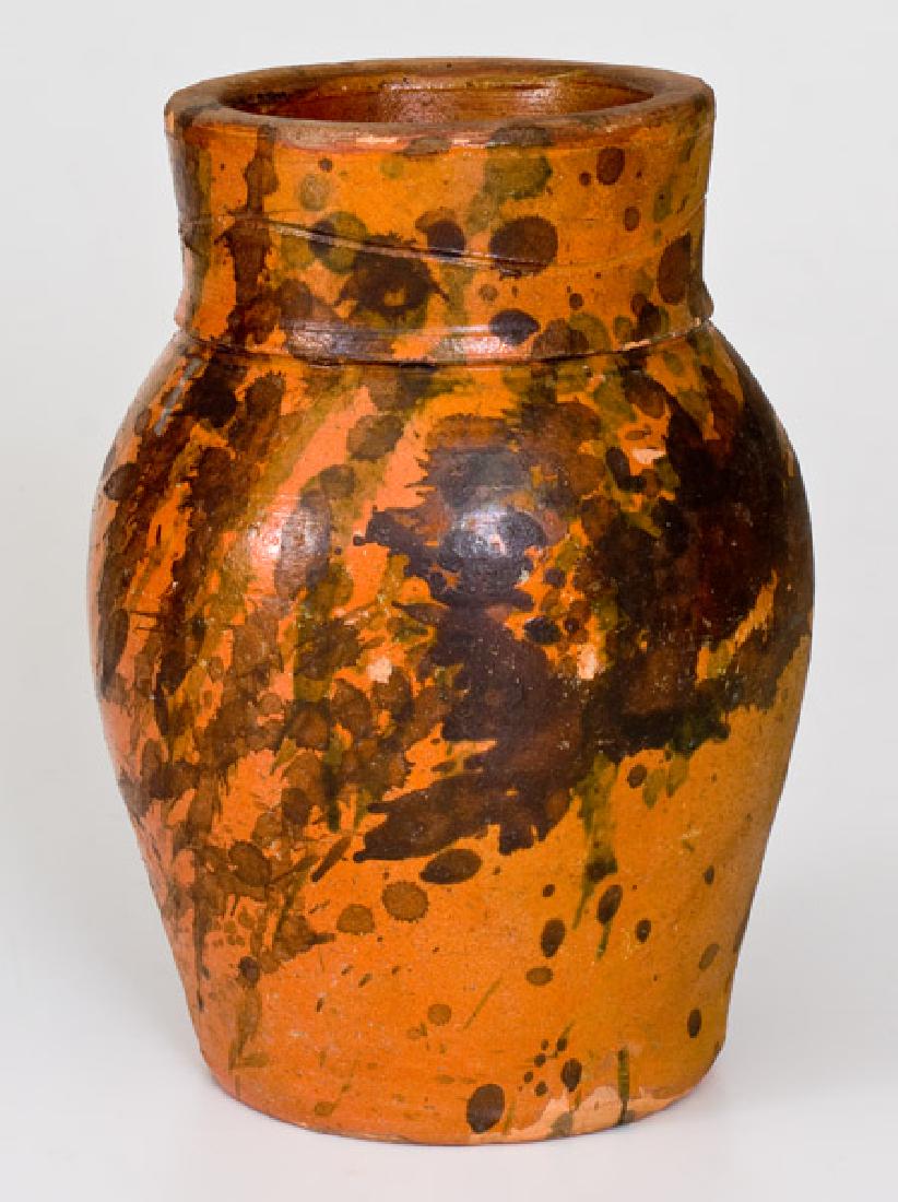 Scarce WINCHESTER VA Redware Vase by Thedy Fleet, Round (1 of 4)