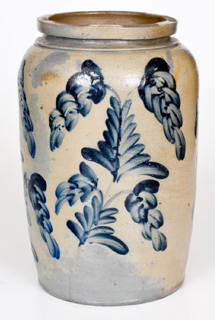 2 Gal. Remmey, Philadelphia Stoneware Jar with Floral (1 of 4)