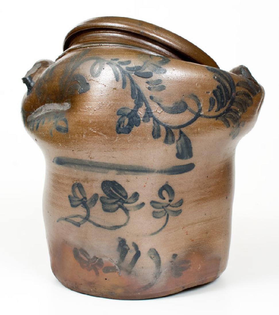 Very Unusual Slumped Stoneware Jar att. D. G. Thompson, (1 of 5)