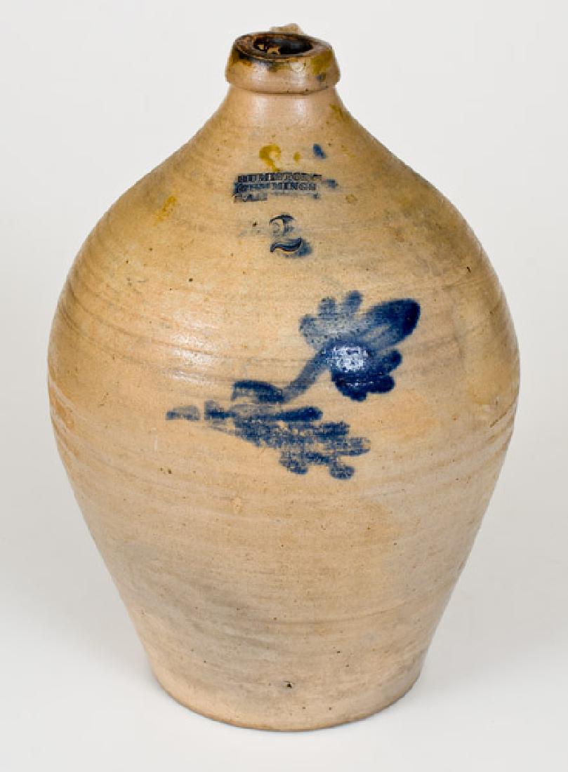 Rare HUMISTON & CUMMINGS / S. AMBOY, NJ Stoneware Jug (1 of 4)