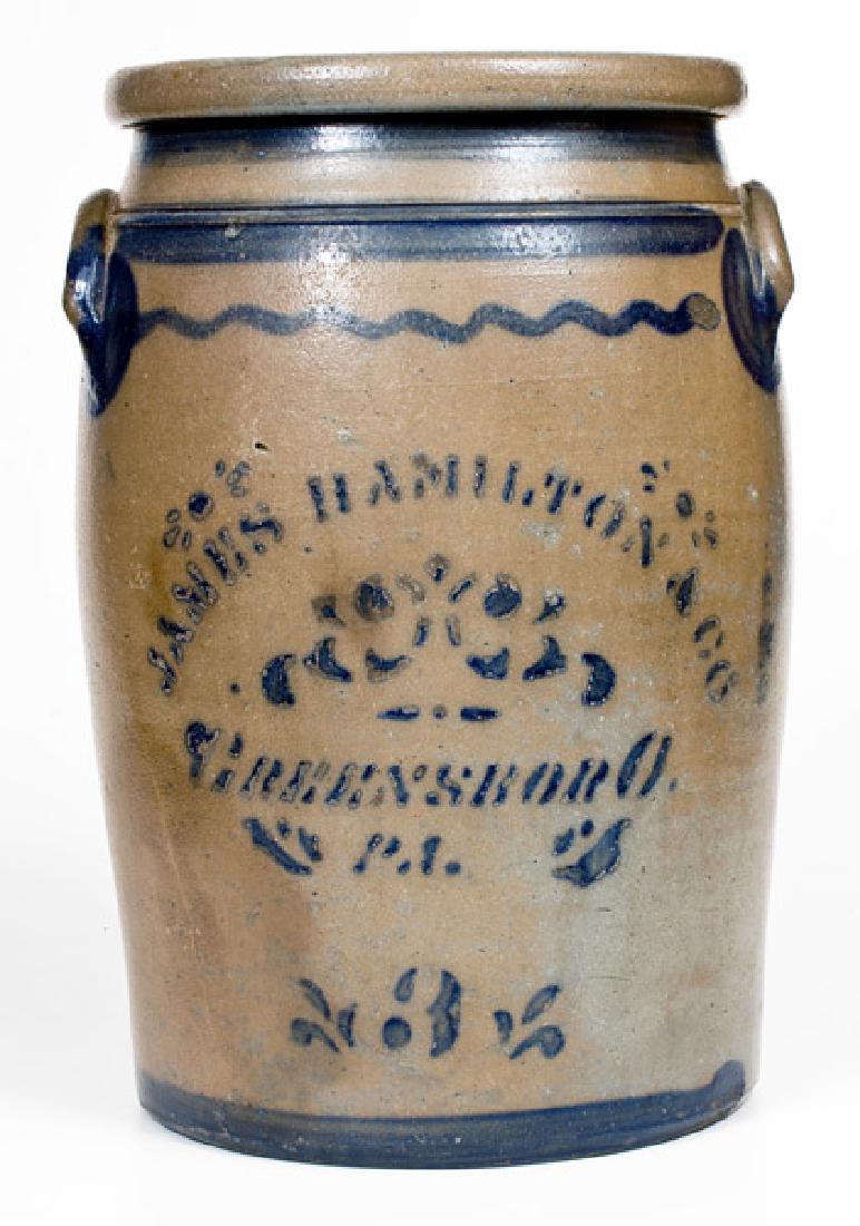 3 Gal. JAMES HAMILTON & CO. / GREENSBORO, PA Stoneware (1 of 1)