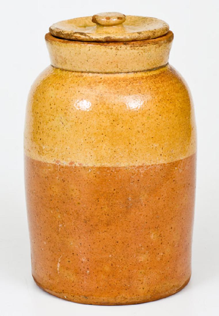 Fine Galena Pottery Yellow-Dipped Preserve Jar w/ Lid (1 of 4)