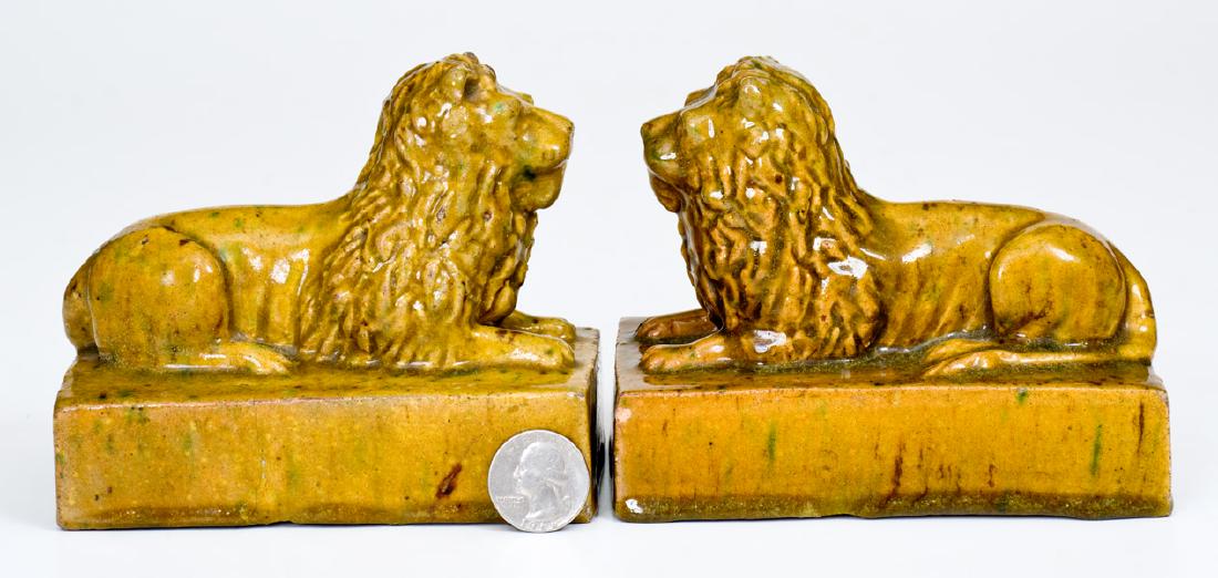 Unusual Pair of Lion Figures, CHICAGO, IL (1 of 7)