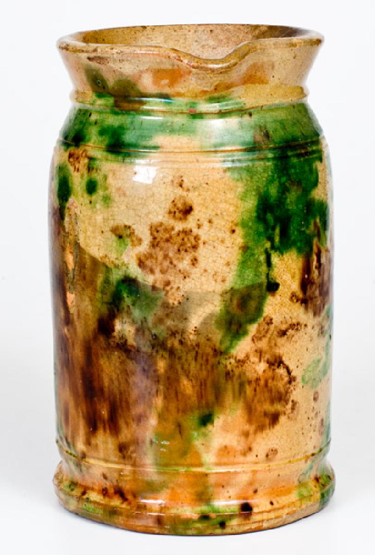 Multi-Glazed Redware Tankard Pitcher, Strasburg, VA (1 of 4)