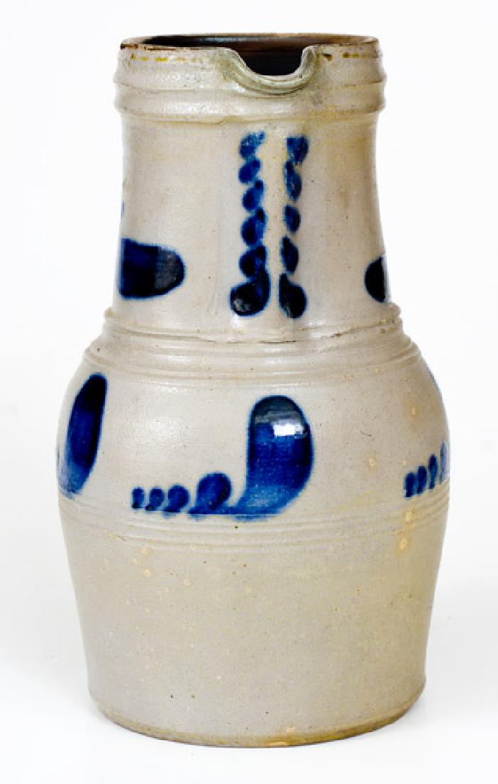 Rare One-Gallon Cobalt-Decorated Stoneware Pitcher, (1 of 4)