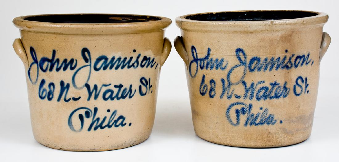 Lot of Two: John Jamison / Philadelphia Stoneware (1 of 1)
