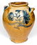 Important Large-Sized Manhattan Area Stoneware Jar, "C.