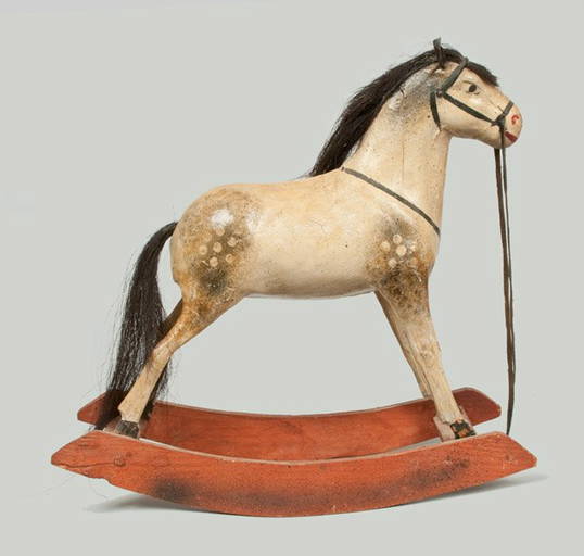 Paper Mache Toy Rocking Horse, late 19th century May 04, 2013