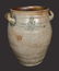 Rare C. CROLIUS, Manhattan Stoneware Crock with Incised