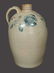 1 1/2 Gal. JOHN BELL Stoneware Jug with Dotted Tulip - 2