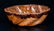 Redware Cake Mold w/ Sponged Manganese Decoration