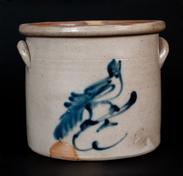New York Stoneware Crock With Bird Decoration Mar 14 2015