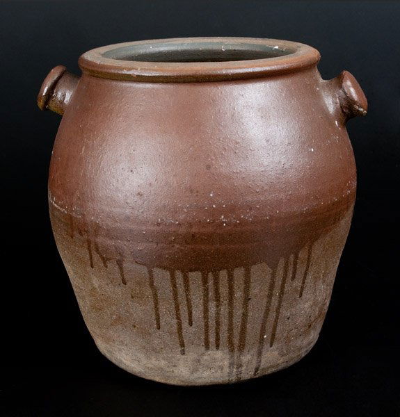 Tennessee Stoneware Flowerpot, probably Wm Grindstaff, (1 of 4)