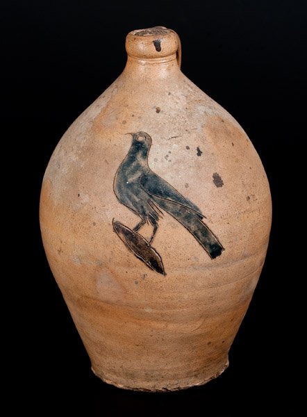 One-Gallon att. Wm Capron, Albany, c1850 Stoneware (1 of 2)