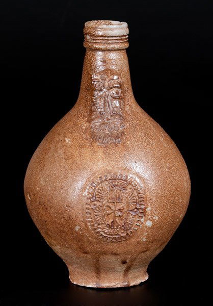 Bellarmine Stoneware Jug, probably Frechen, Germany (1 of 3)