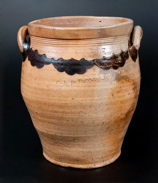 Very Rare WARNE / S. AMBOY. N. JERSY Three-Gallon (1 of 4)