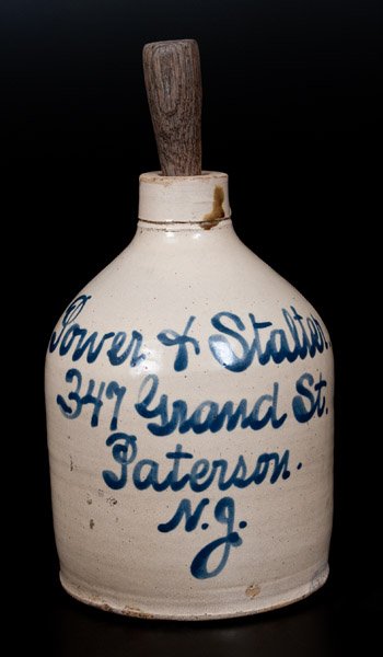 Paterson, NJ Script Jug (Power & Stalter) by Fulper (1 of 1)